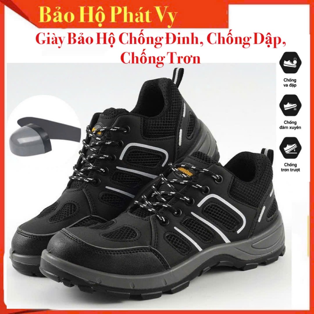 Giày Bảo Hộ Lao Động Kiểu Thể Thao SAFEGO MS610-Mũi Thép Chống Va Đập/Đế Giày Chống Đinh/Chống Trơn-Tặng Vớ