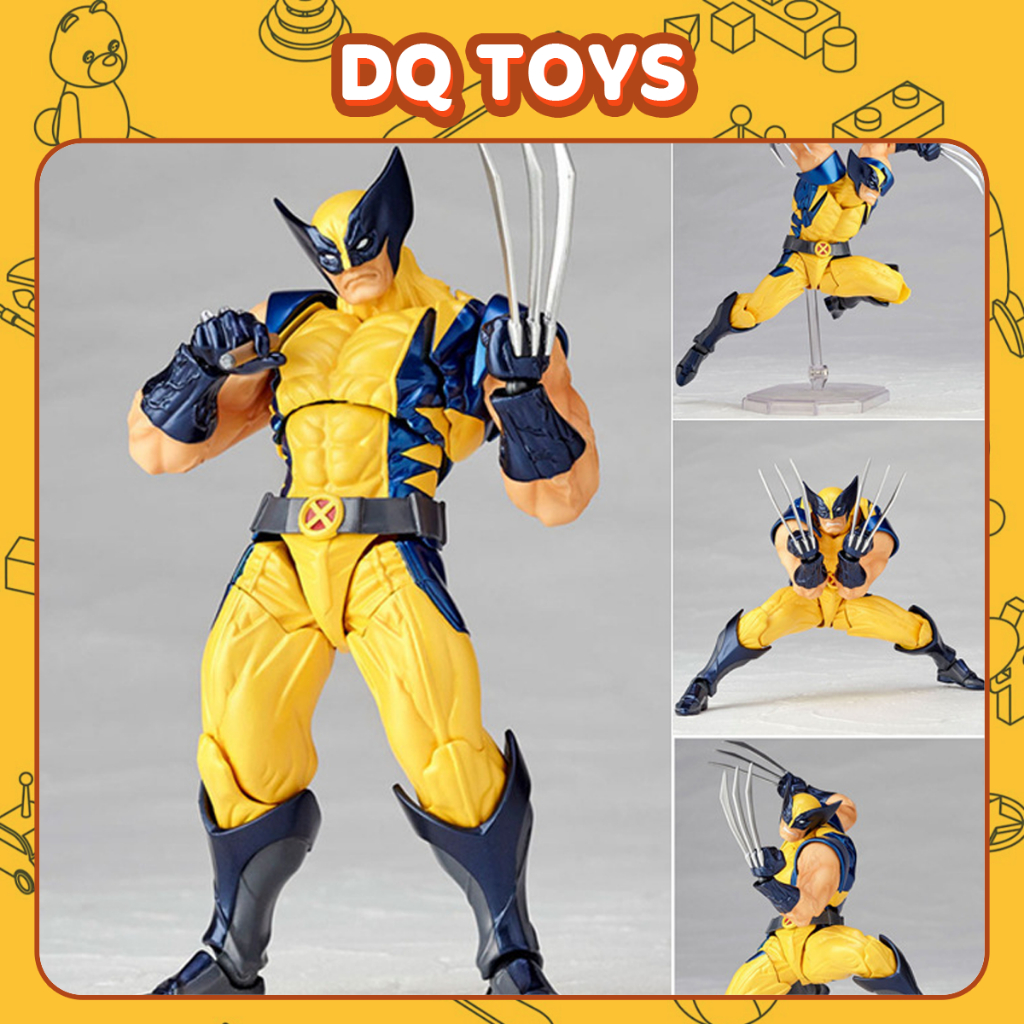 [ Mẫu mới 2025 ] MÔ HÌNH KHỚP Người sói Wolverine SHF Deadpool Venom Canage Marvel Revoltech Spiderm