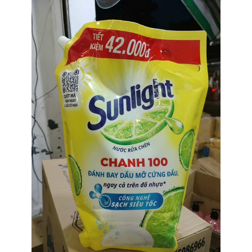 NƯỚC RỬA CHÉN SUNLIGHT TÚI CHANH 3.1Kg