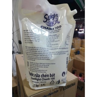 NƯỚC RỬA CHÉN SUNLIGHT TÚI CHANH 3.1Kg