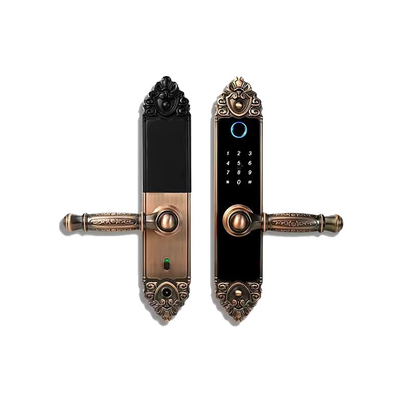 Khoá cửa vân tay tân cổ điển A16 Tuya khoá thông minh tân cổ điển khoá điện tử cao cấp