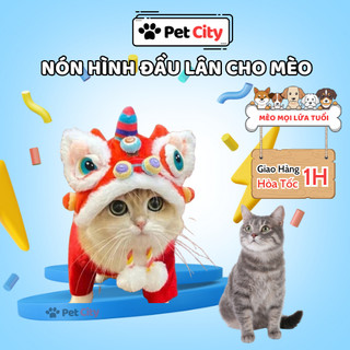 (Hỏa Tốc 19H) Nón Hình Lân, Nón Tết cho Thú Cưng