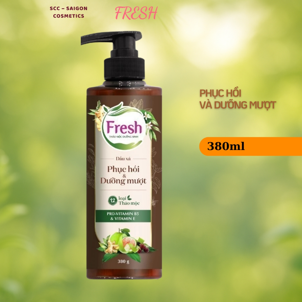Dầu Xả Fresh Thơm Thảo Dược – Dưỡng Mượt Tóc Tự Nhiên, Chống Rối, Dễ Chải 380ml