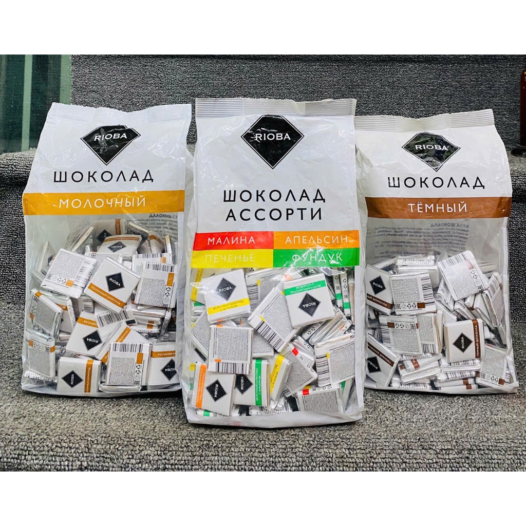 [DATE 10.2025] Kẹo socola Rioba Nga - chocolate Russia - Gói 800g
