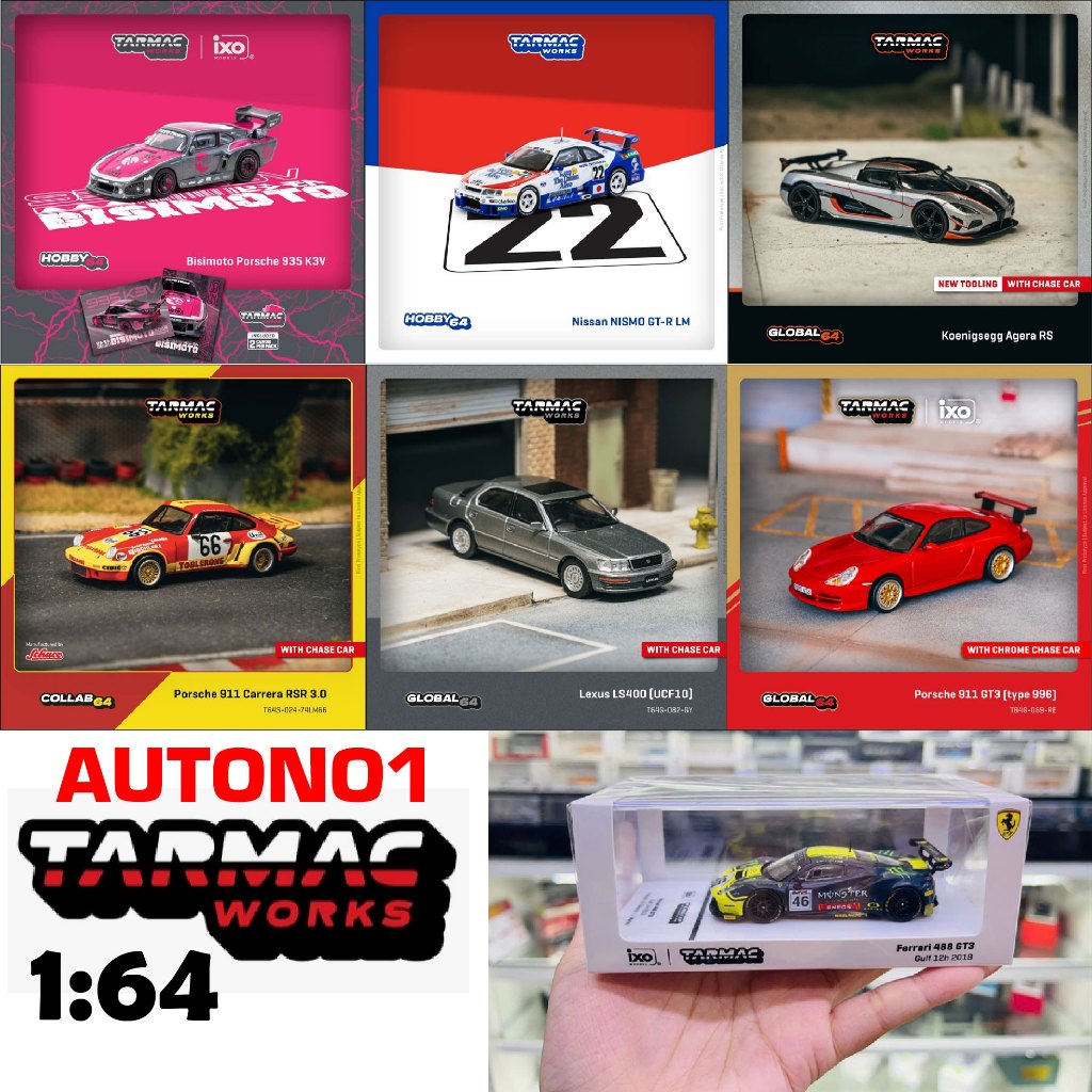 Các mẫu mô hình xe Mitsubishi McLaren Pagani Huayra  Zonda Ferrari 488 Koenigsegg tỉ lệ 1:64 Tarmac 