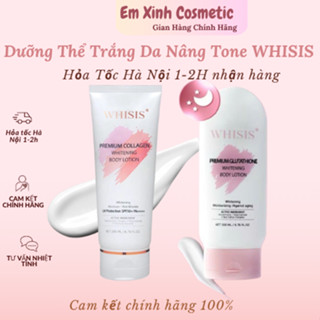  Kem Dưỡng Thể Trắng Da Chống Nắng WHISIS-Premium Collagen Whitening Body Lotion 200ml  MẪU CŨ  