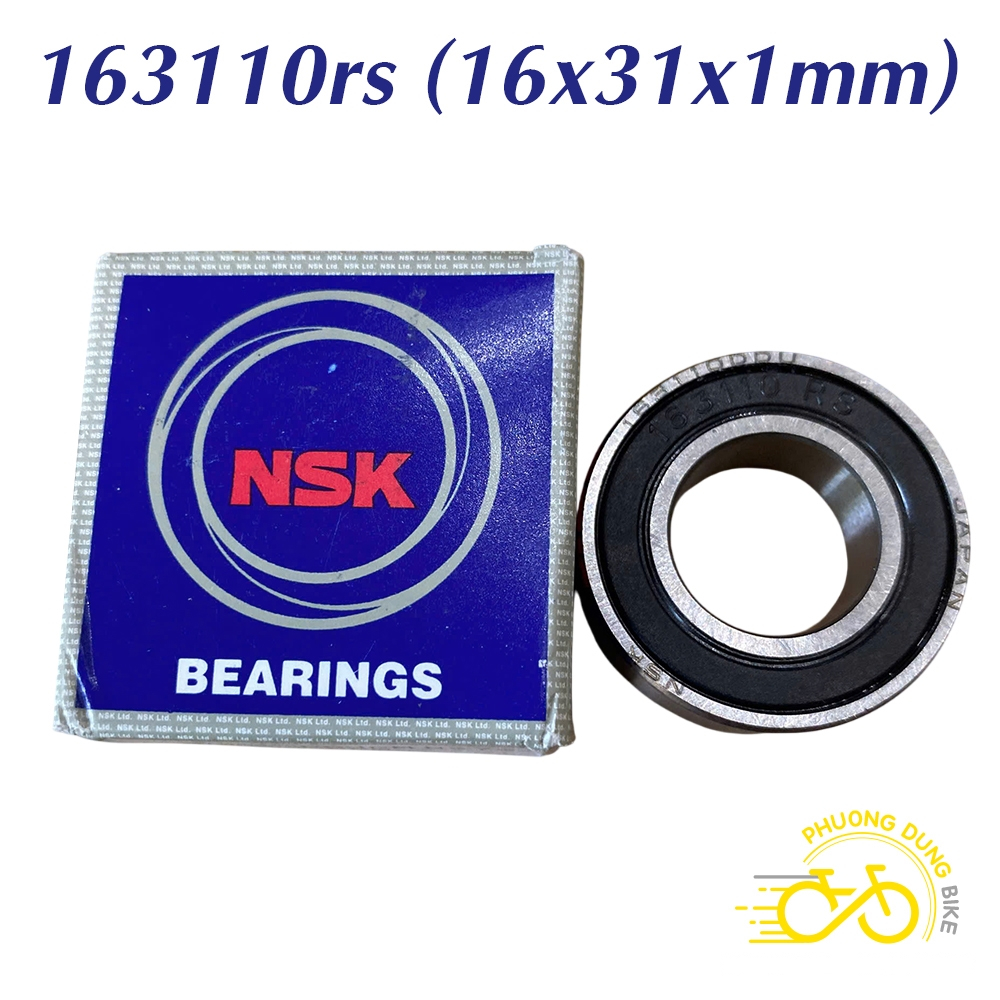 Vòng bi bạc đạn NSK JAPAN 163110 RS cho xe đạp - 1 Vòng