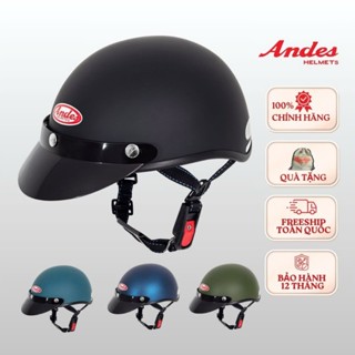 Mũ bảo hiểm nửa đầu Andes haly dành cho nam nữ đi xe máy chính hãng