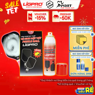Chai xịt vệ sinh mặt vợt Pickleball LIGPRO 200ml- 300ml  chuyên dụng chăm sóc vệ sinh và bảo quản các loại vợt