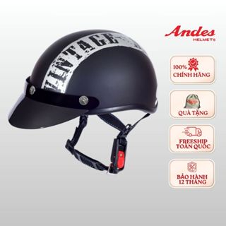  Mũ bảo hiểm nửa đầu Andes haly - 3shaly- tem vintage - W188 