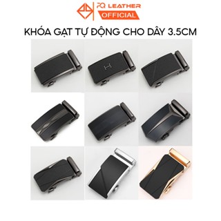 Mặt thắt lưng nam khóa gạt tự động bằng hợp kim cao cấp PQ Leather PK2 chiều rộng dây 3,4 đến 3,5cm và có rãnh tăng