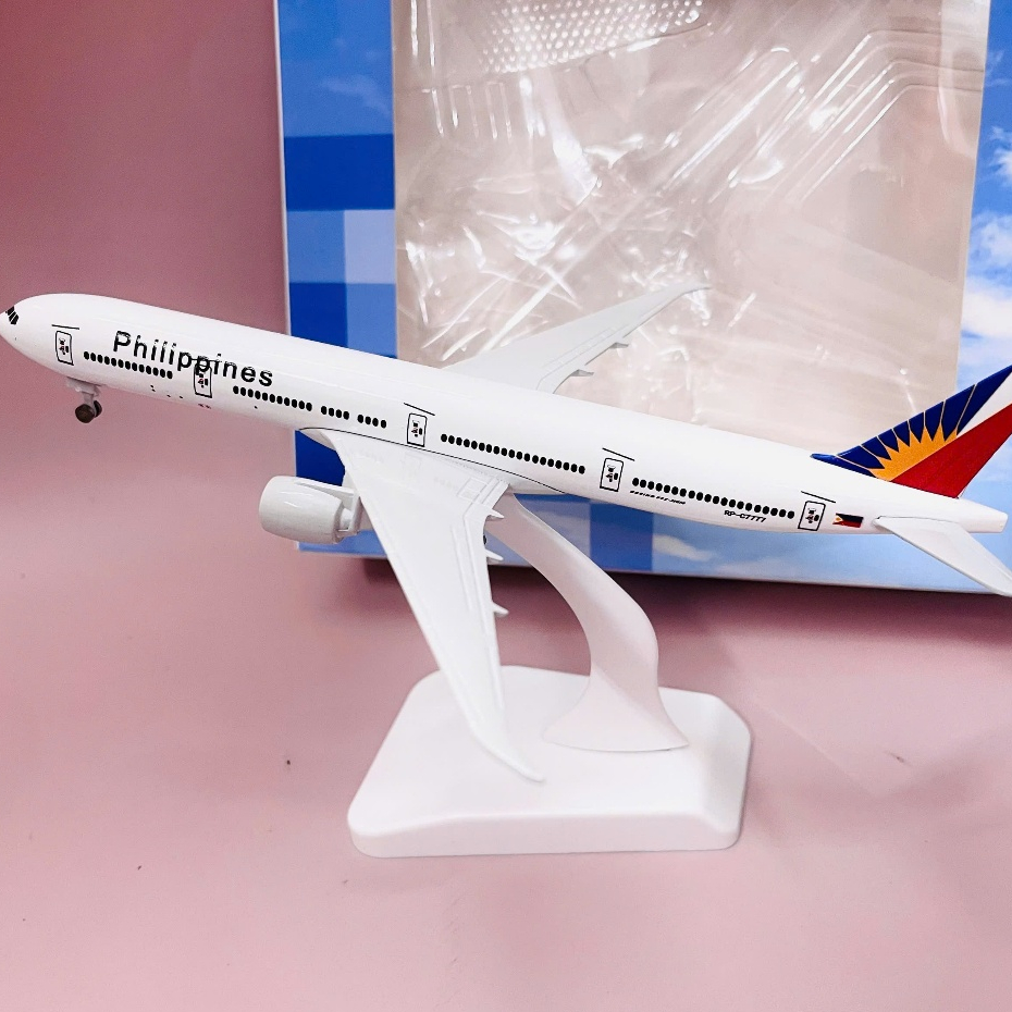 MÁY BAY BOEING 777 HÃNG HÀNG KHÔNG QUỐC GIA PHILIPPINES AIRLINES - PHIÊN BẢN CAO CẤP MÔ HÌNH 20CM TỈ