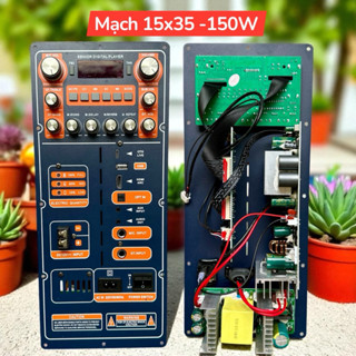 Mạch loa kéo loại mới công suất 150w - kích thước 15x35 thiết kế mới có chống hú