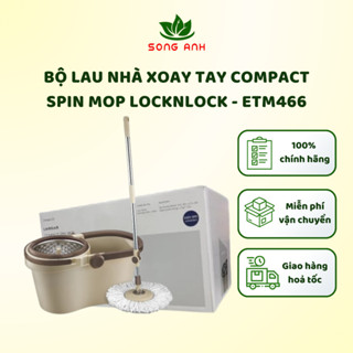 Bộ cây lau nhà xoay tay Compact Spin Mop Lock&Lock ETM466