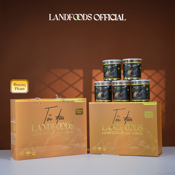   Hoả Tốc  Set Quà Tỏi Đen Cao Cấp Xuất Khẩu LANDFOOD'S - Thượng Phẩm Thuần Việt 