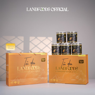   Hoả Tốc  Set Quà Tỏi Đen Cao Cấp Xuất Khẩu LANDFOODS - Thượng Phẩm Thuần Việt 