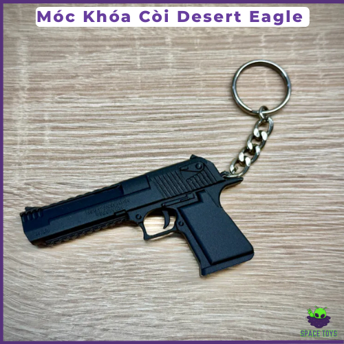 Móc Khóa Còi Hú Hình Dạng Quân Sự Desert Eagle D.E Size 1:1 - Mô Hình Mini | Space Toys