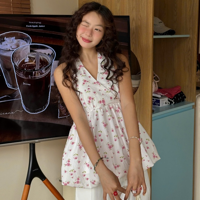 NAVIE - Áo Yếm cột cổ form bí KELLY  thời trang nữ