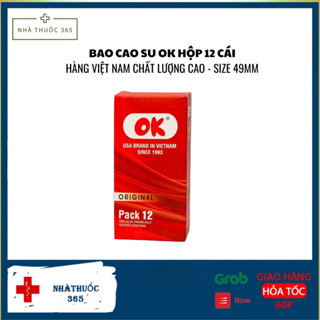  Hộp Bao Cao Su Ok 12 cái - Hàng Việt Nam Chất Lượng Cao 