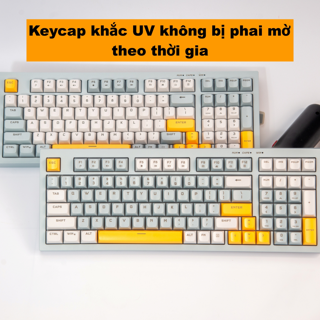 Bàn phím văn phòng Paynan chống ồn kết nối cáp 98 phím led Rainbow keycap nhiều màu sắc năng động | BigBuy360 - bigbuy360.vn
