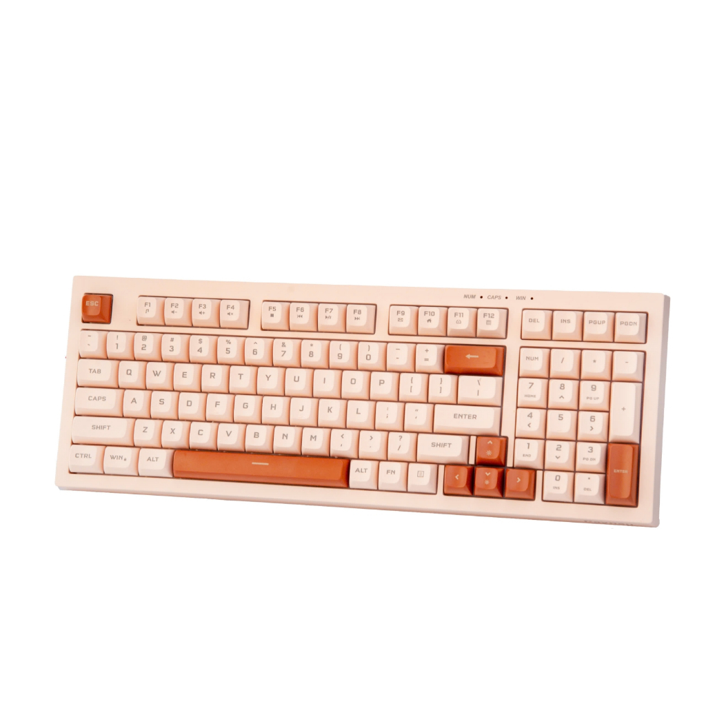 Bàn phím văn phòng Paynan chống ồn kết nối cáp 98 phím led Rainbow keycap nhiều màu sắc năng động | BigBuy360 - bigbuy360.vn