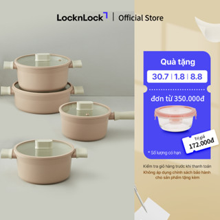 Nồi nhôm chống dính Suit Lock&Lock (Có thể sử dụng bếp từ) - Màu hồng - CSU1