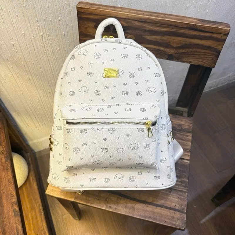 Balo đi học cún quai to size 40cm ,  hàng VN (ảnh chụp thật) để vừa atlat, a4, laptop 14,5inch