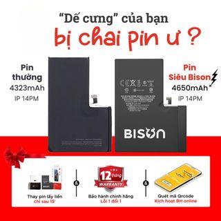 Pin Siêu Trâu (Siêu Bison) Siêu Trâu Siêu Bền - Bảo Hành 12 Tháng.