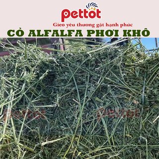 [ SỈ ] 25KG cỏ Alfalfa khô cho thức ăn cho Thỏ, Guinea Pig( Bọ ú,Chuột lang) dưới 6 tháng tuổi - Pettot
