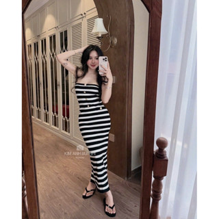 Váy len ống dáng dài khuy đồng QCL1( sẵn hàng)