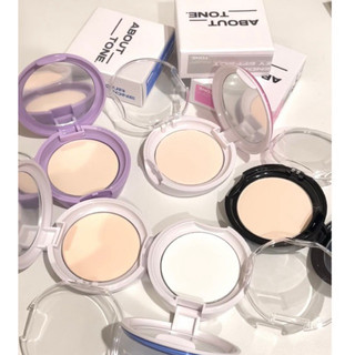 Phấn Phủ Nén Kiểm Dầu , Siêu Mịn , Che Phủ About Tone Powder Pact