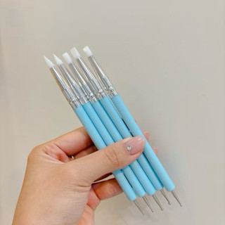 Cọ silicon 2 đầu đa năng (bộ 5 cây)