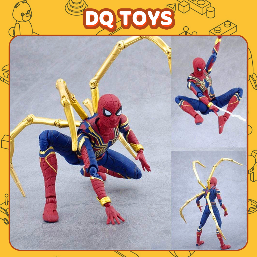 Mô hình Người Nhện IRON SPIDER MAN khớp Avenger PS4 2099 Miles Morales Gwen Stacy Spider Iron Spider