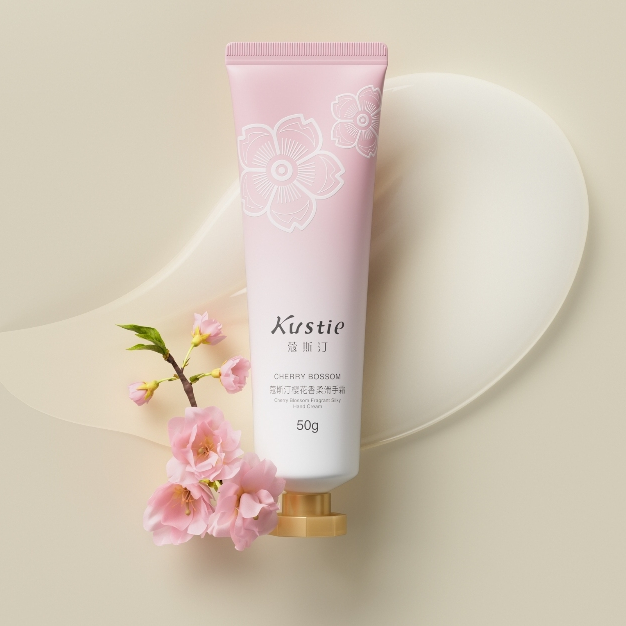 Kem Dưỡng Da Tay Mềm Mịn KUSTIE Cherry Blossom Silky Smooth Hand Cream 50g