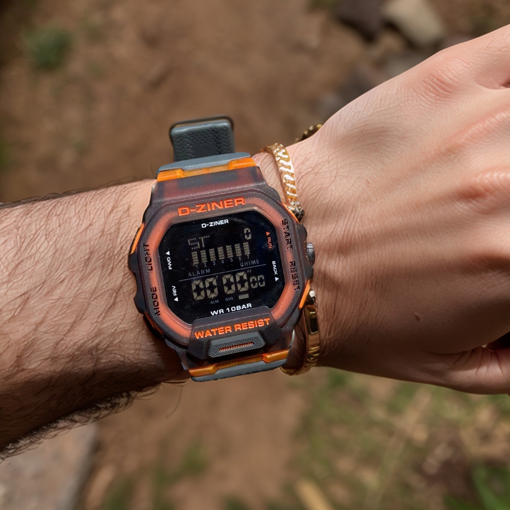 [ Tặng Pin] Đồng hồ điện tử nam chống nước 30M thể thao chính hãng D-ZINER DZ8312 kèm hộp thiếc | BigBuy360 - bigbuy360.vn