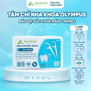 [LẺ 1 hộp 50pcs] Tăm chỉ nha khoa OLYMPUS made in VIỆT NAM đạt tiêu chuẩn ISO