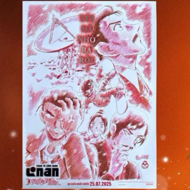 [Limited] Poster Conan Thám Tử Lừng Danh Conan: Dư Ảnh Của Độc Nhãn - Conan Movie 28