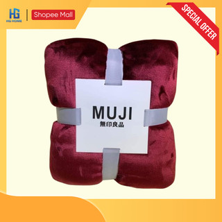  Chăn Tuyết Nhung Muji Lông Thỏ Cao Cấp Siêu Mềm Mịn Kích Thước 2Mx2M3 HGHOME   HÀNG NHẬP KHẨU   
