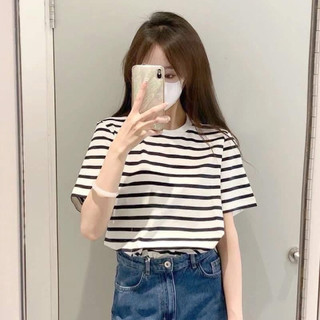 Áo phông cổ tròn nữ cộc tay HM auth