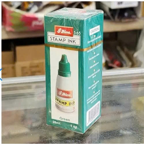 Mực dấu màu tím, xanh lá