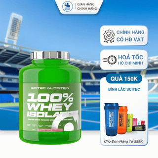   HOẢ TỐC HCM  Scitec 100% Whey Protein Isolate - Hộp 1,8 kg - Sữa Tăng Cơ Không Tăng Mỡ Whey Tinh Khiết Nhập Khẩu 