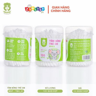 Combo 3 Tăm Bông Trẻ Em Mipbi