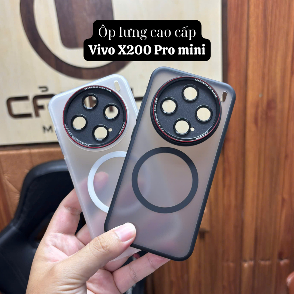 VV01 - Ốp lưng cao cấp sạc không dây dành cho vivo x200 pro mini, x200, x200 pro, x200 ultra, x300 p