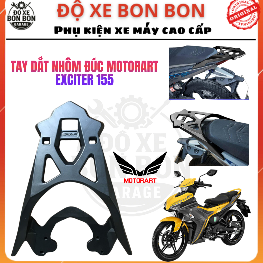 Tay Dắt Exciter 155 Nhôm Đúc Nguyên Khối Racing Star - Cảng Sau Ex 155