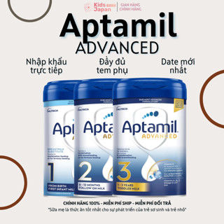 [HÀNG ĐẶT TRƯỚC 1 NGÀY] Sữa bột Aptamil Advanced UK Anh Quốc đủ số 1 2 3 lon 800g hàng chính hãng date xa