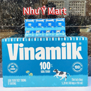    Thùng 48 hộp 110ml  - Sữa tươi tiệt trùng ít đường Vinamilk cho bé 