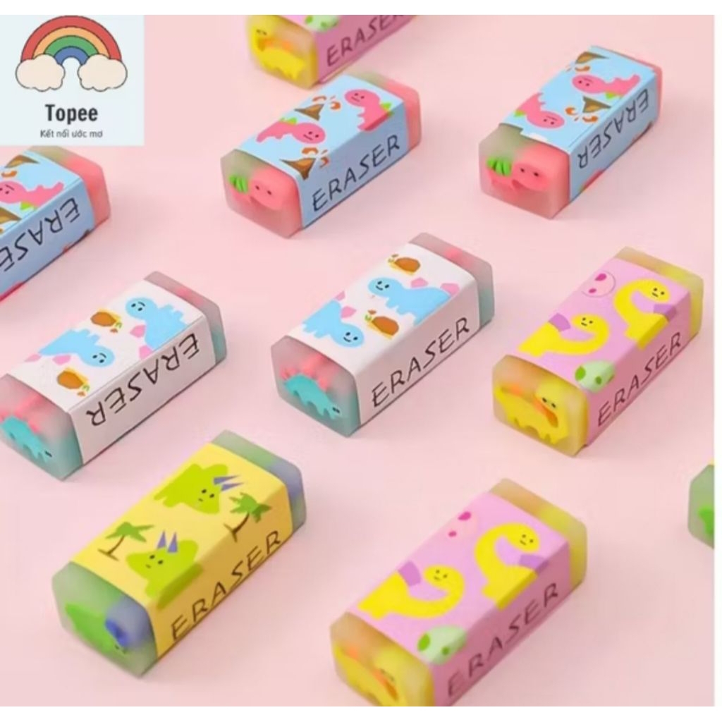 MQ677 - Lẻ 1 Cục Gôm Tẩy Bút Chì MQ - 677/ MQ Thỏi Hình Khủng Lòng Dễ Thương , Loại Dày, Tẩy Siêu sạ