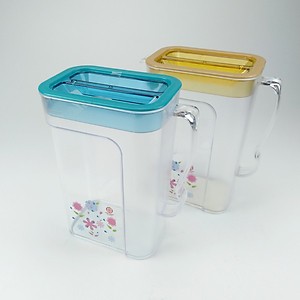 Ca Vuông 1,8 Lít,Ca Đựng Nước Nhựa Cứng Trong Có Nắp Đậy An Toàn Sức Khỏe