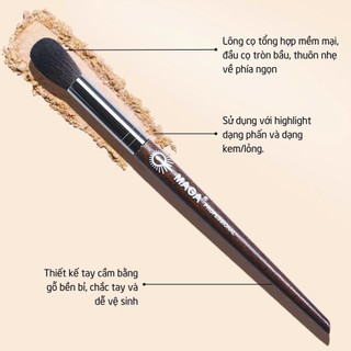 Cọ Khối Mũi Highlight Nhỏ MAGA Genuine Angled Nose Shadow