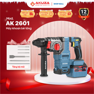 Khoan Bê tông cao cấp Akuza, lực đập 3,2J, Antikickback, Động cơ không chổi than